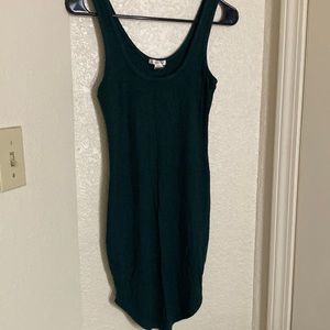 Dark Greenish Slim Dress Small Stretchy Bozzolo